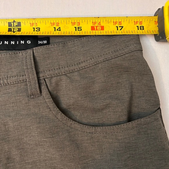 Dunning Men's 36x29 Gray Golf Pants Lightweight Stretch Athletic Casual Trousers - Picture 6 of 8